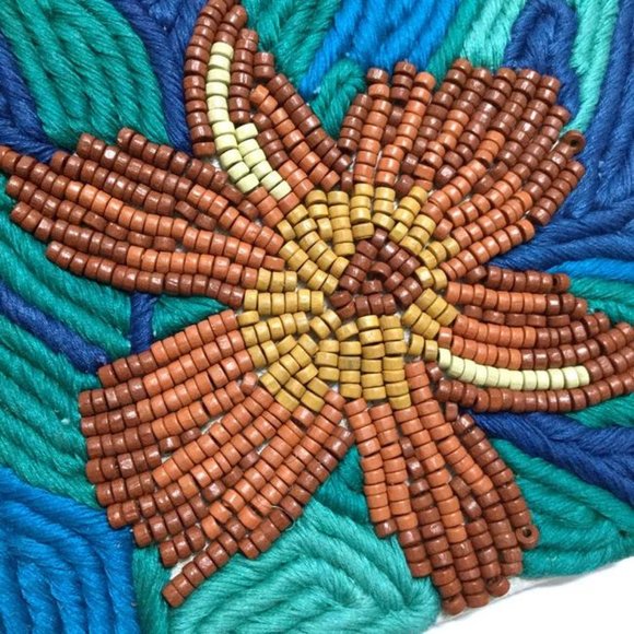 Sam Edelman Floral Bead Embellished Clutch (NWT) - Picture 3 of 8